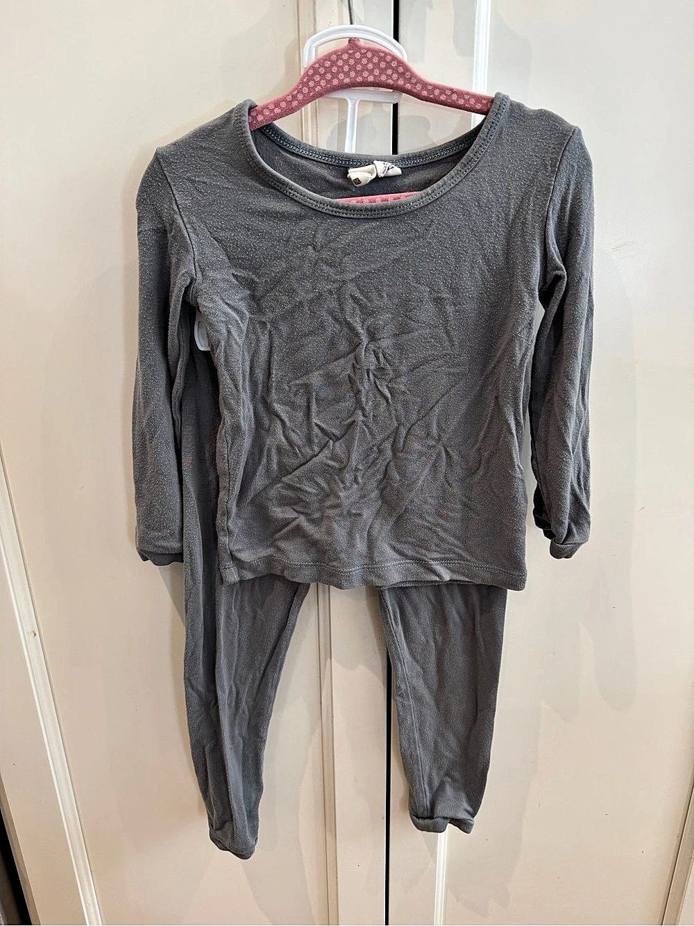 Kyte Baby Toddler Long Sleeve Pajama Set Girls 2T Gray